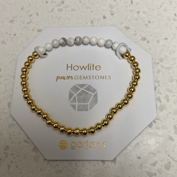 Gorjana - Power Gemstone Aura Bracelet - Howlite for Calming - Picture 2 of 4